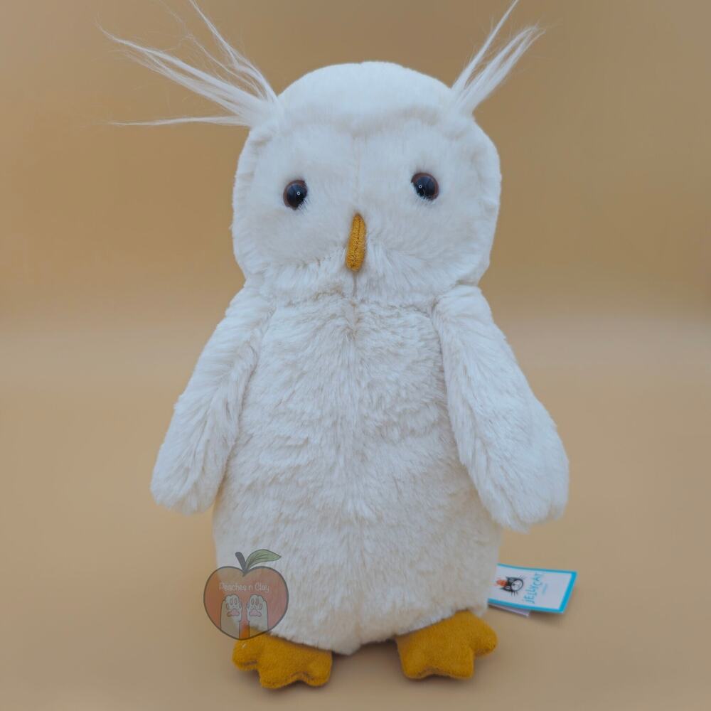 Jellycat Bashful Owl Medium - AUTHENTIC - NEW WITH TAGS